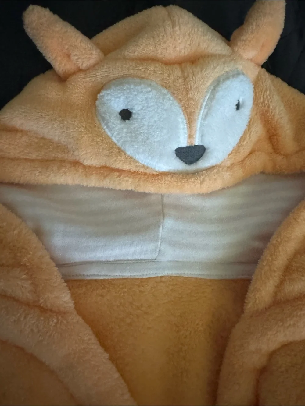 Cloud Island Plush Fox Baby Hooded Bathrobe